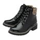 Lotus Lace Up Boots - Black patent - ULB383/42 CHARLESTON ZIP